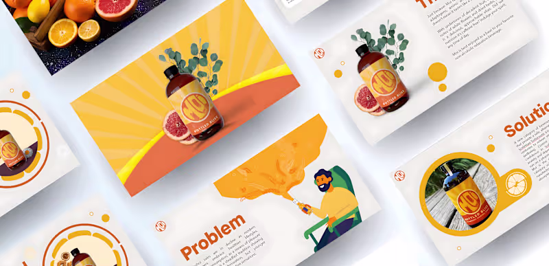 Cover image for MOI Pitch Deck Design | Food & Beverages