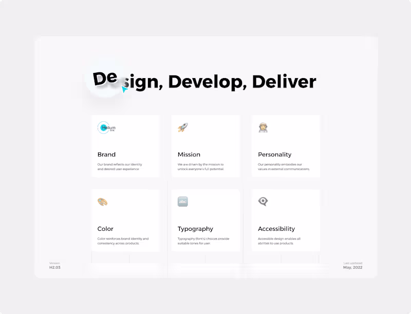 Cover image for Helium edge:
The Journey of Design System