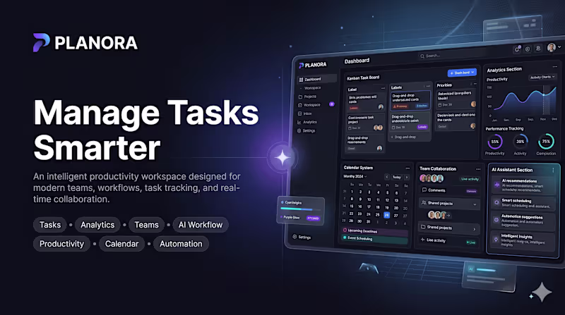 Cover image for Planora - Task Management System
PLANORA
