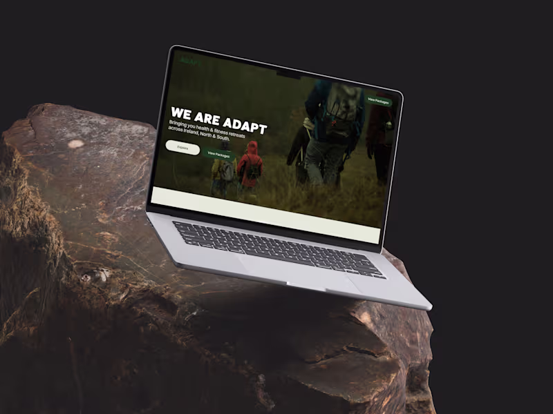 Cover image for Adapt Retreats Framer Website & Branding