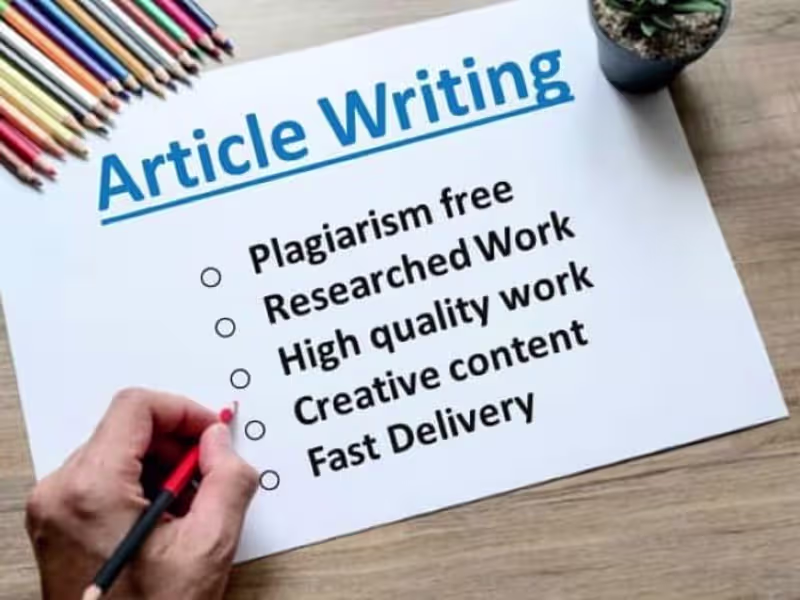 Cover image for  I will write a well researched 500 word blog article