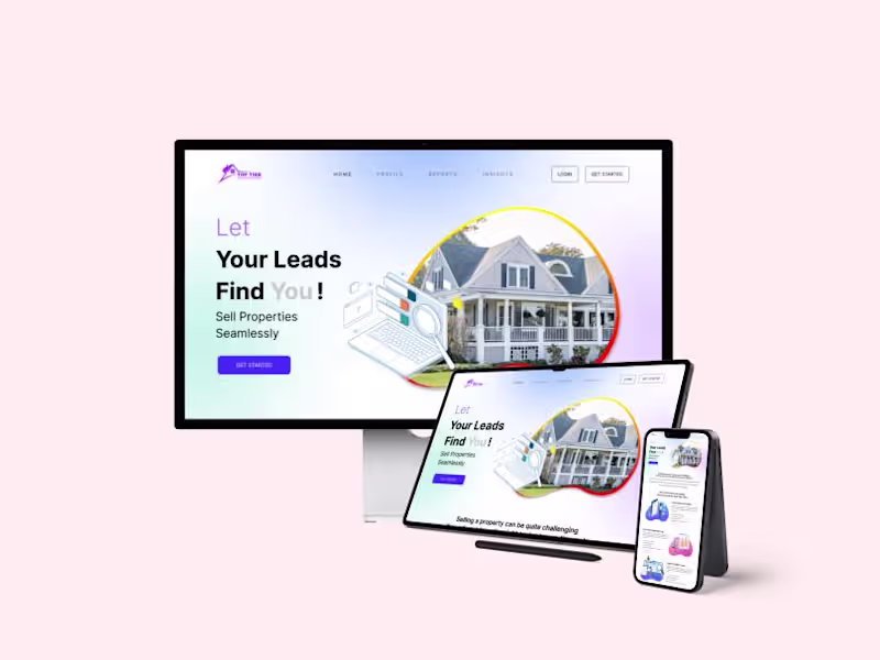 Cover image for Real Estate Website Home Page Design UI