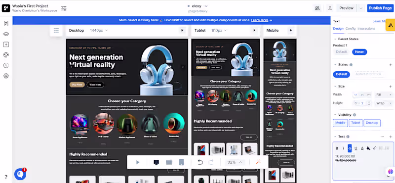 Cover image for Responsive Web Development Project