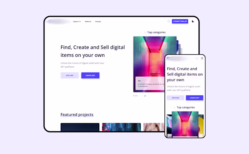 Cover image for Marketplace for enthusiasts to mint, buy and sell NFTs