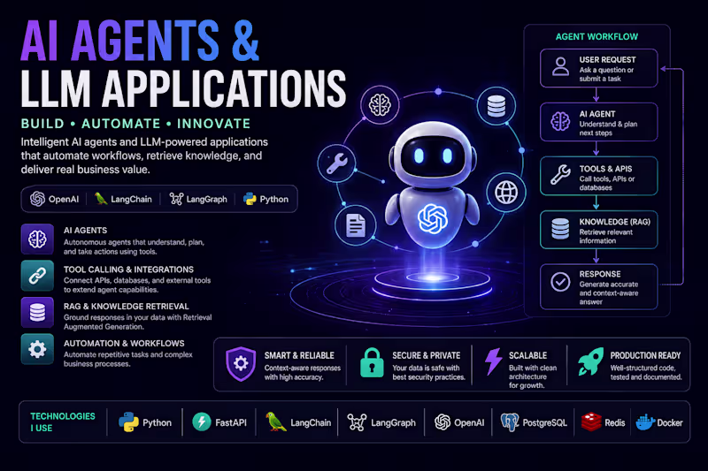 Cover image for AI Agents & LLM Application Development