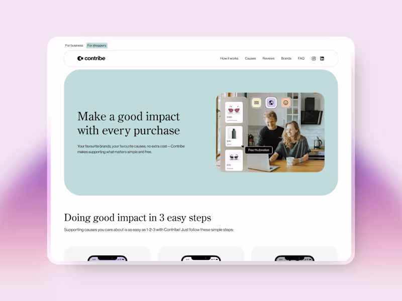 Cover image for B2C Landing Page Design | Delivered in 2 Days