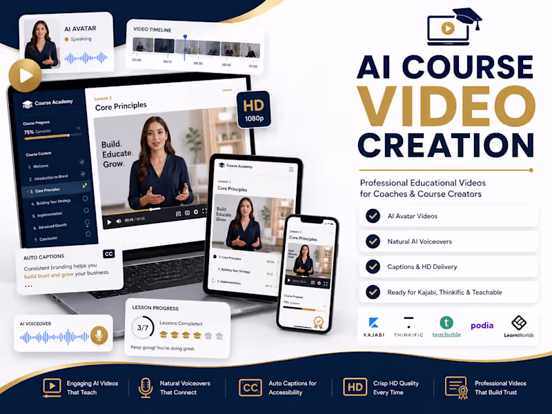 Cover image for AI Course Video Creation for Online Courses