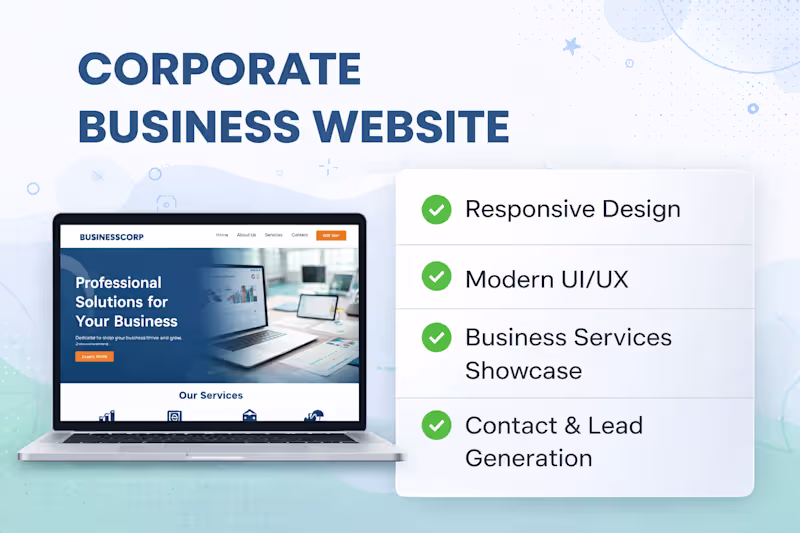 Cover image for Responsive Business Website Development