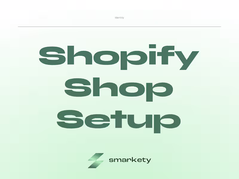 Cover image for Shopify E-Commerce Setup & Store Design
