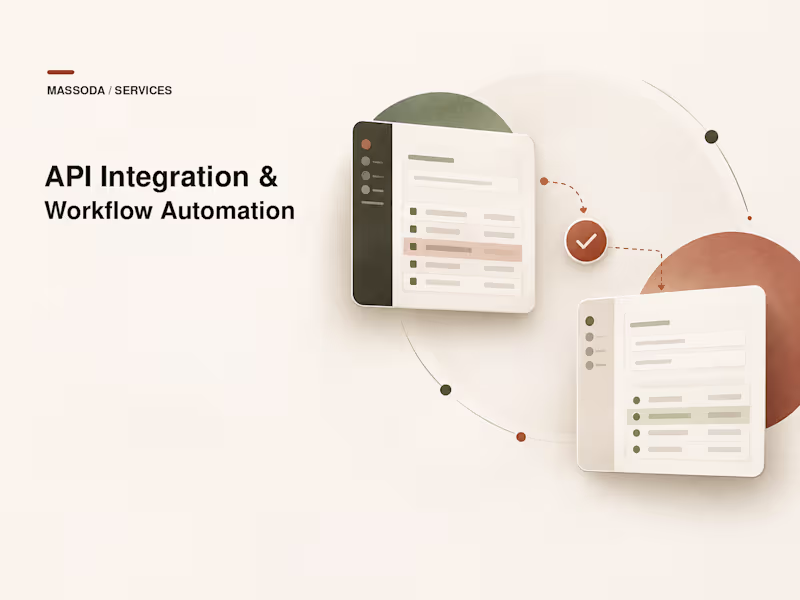 Cover image for API Integration & Workflow Automation
