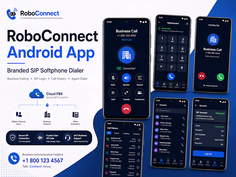 Cover image for Developed a branded Android softphone