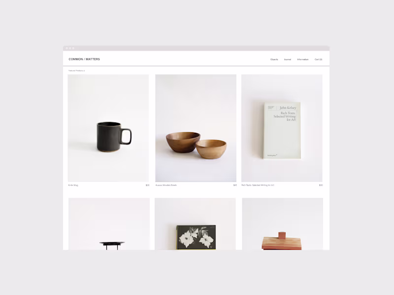 Cover image for Common Matters - Brand Identity and Website Design