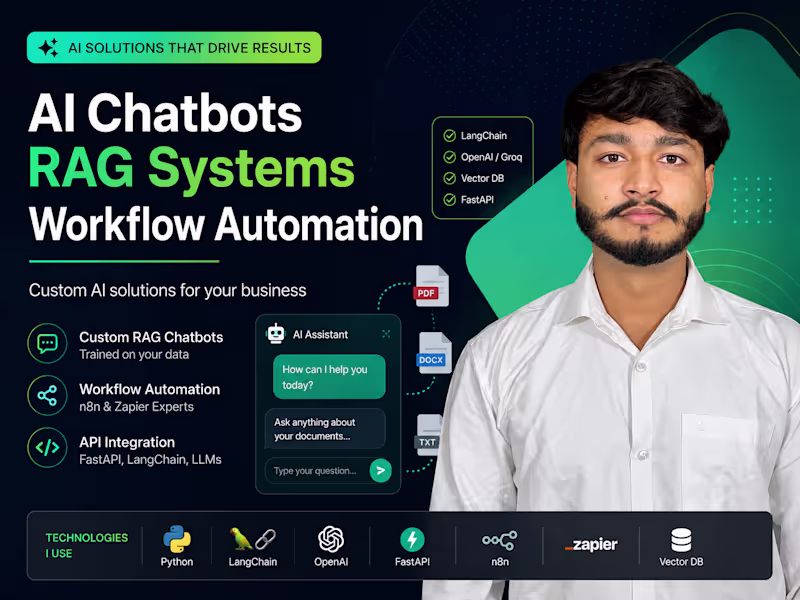 Cover image for Custom RAG Chatbots Trained on Your Business Data