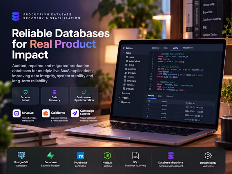 Cover image for Production Database Migration and Audit