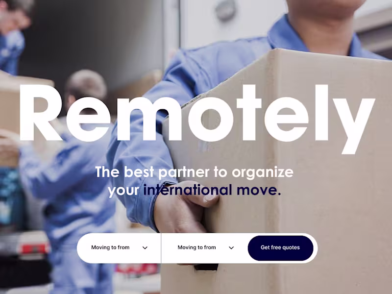 Cover image for Remotely: Website Landingpage Redesign