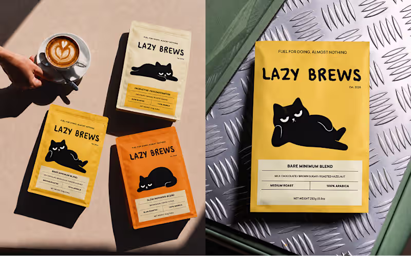 Cover image for Lazy Brews Brand Identity