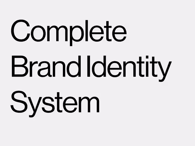 Cover image for Complete Brand Identity System