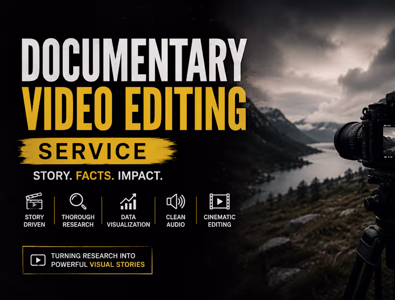 Cover image for Vdieo Editng | Documentary Videos