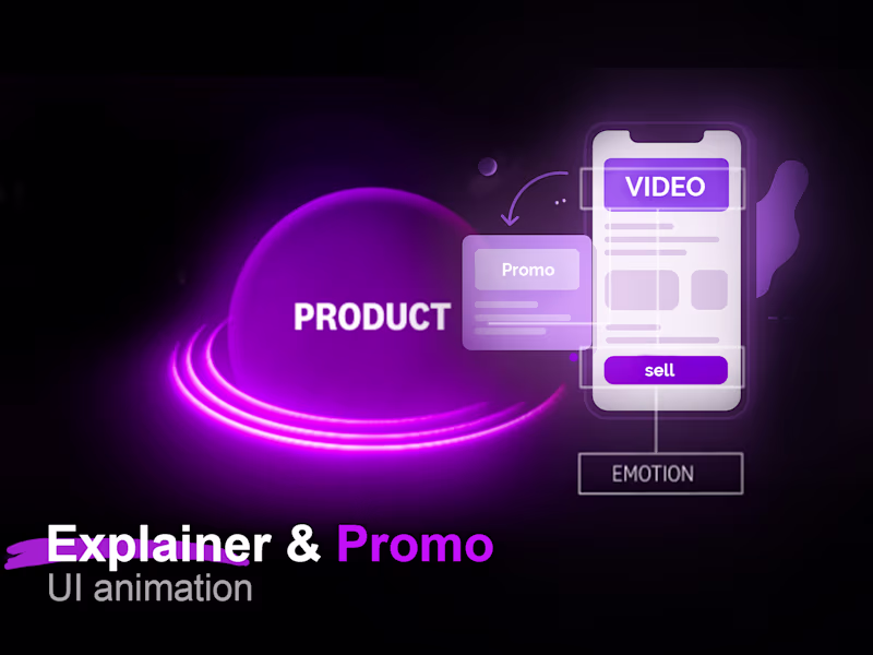 Cover image for Explainer & Promo  Including UI Animation 