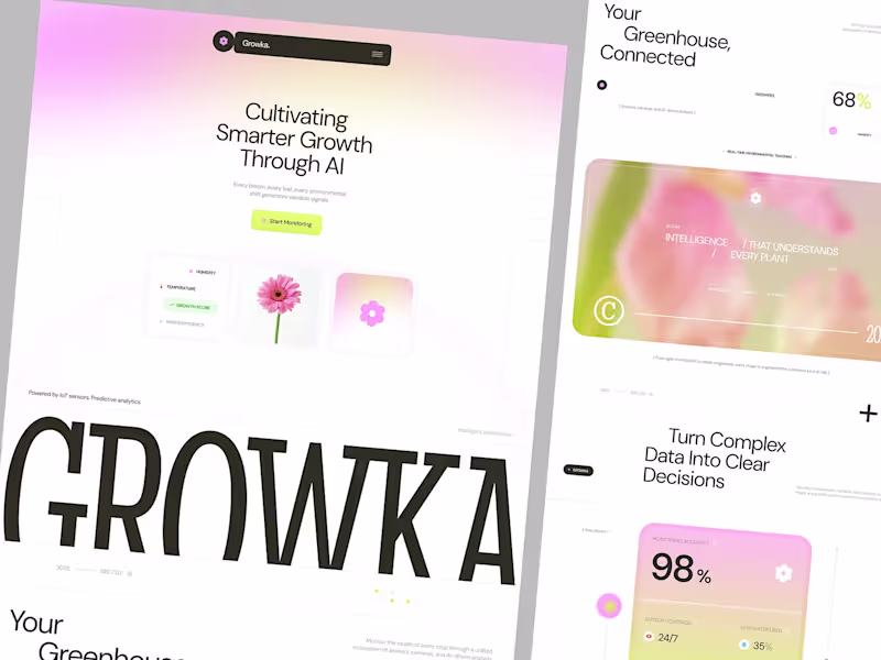 Cover image for Growka - AI Greenhouse Landing