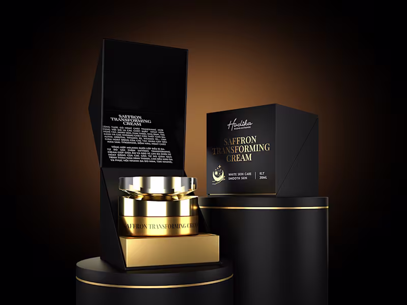 Cover image for Cosmetic packaging | Beauty | 3D model (VH Creative) :: Behance