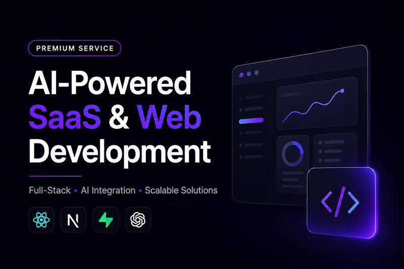 Cover image for Build AI Powered SaaS Custom Web Apps & Business Platforms