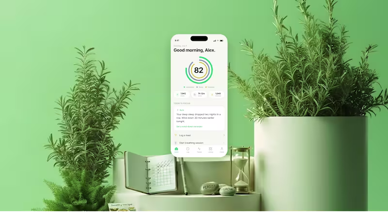 Cover image for Aura is a health companion