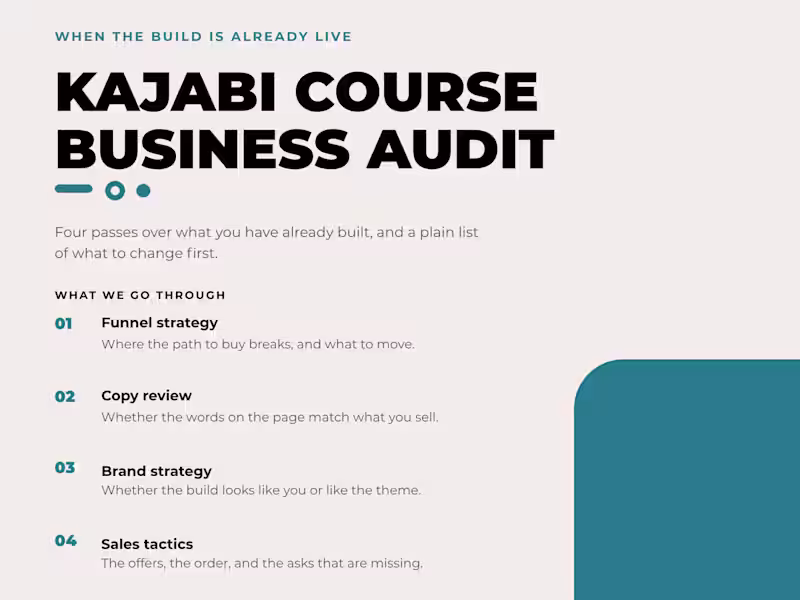 Cover image for Kajabi Business Audit for Sport & Fitness Brand