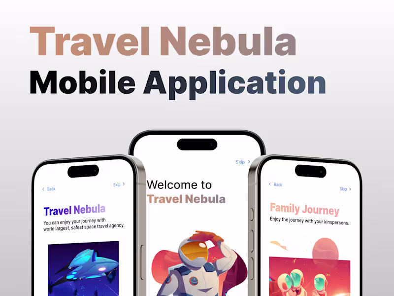 Cover image for Travel Booking Mobile Application UI Design