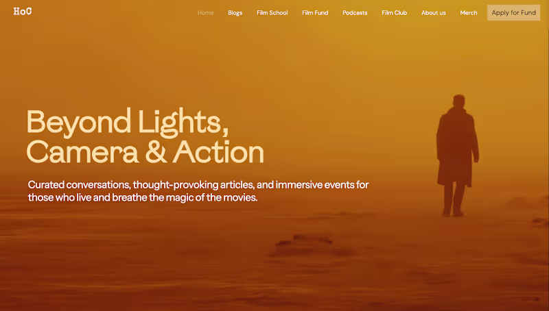 Cover image for Humans of CInema Website -
