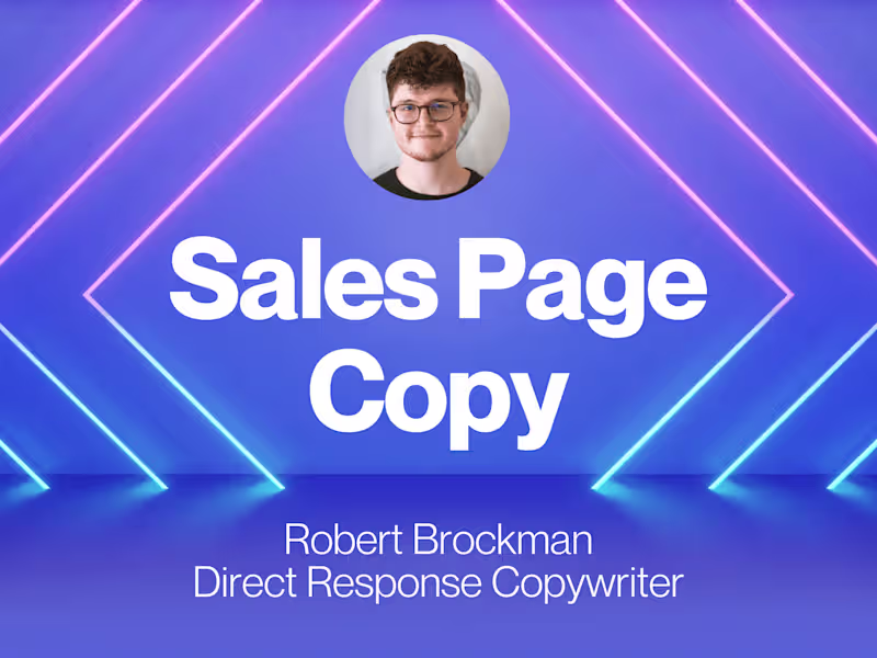Cover image for Sales Page for Digital Courses