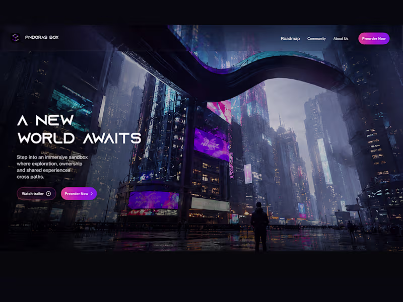 Cover image for Pndoras Box: Rebuilding Wonder in a Metaverse UX Overhaul