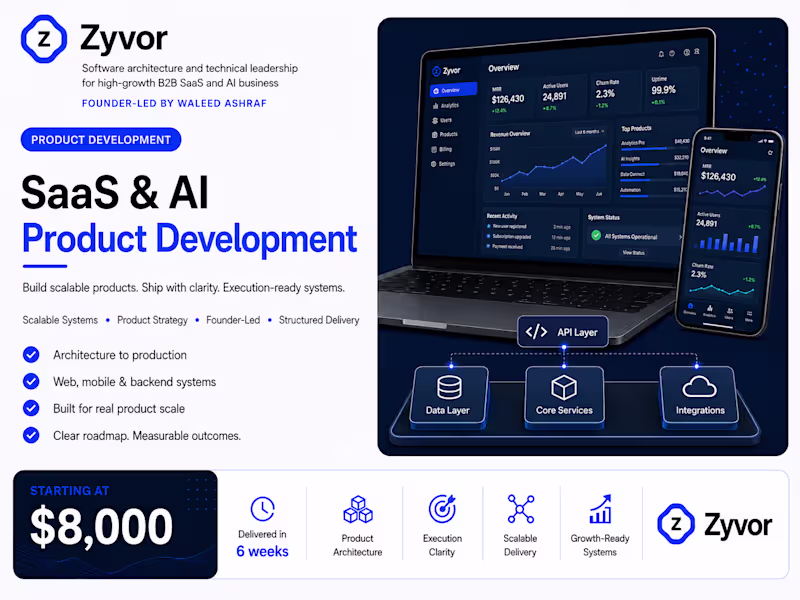 Cover image for SaaS & AI Product Development