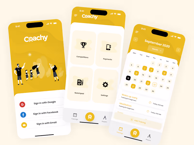 Cover image for Sports Coaching Mobile App