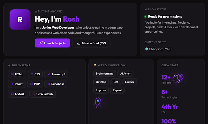 Cover image for RoshSpace - My portfolio
