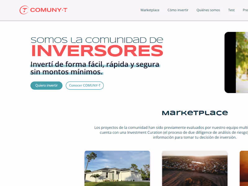 Cover image for Comuny-t - Comunidad de inversores sin fronteras