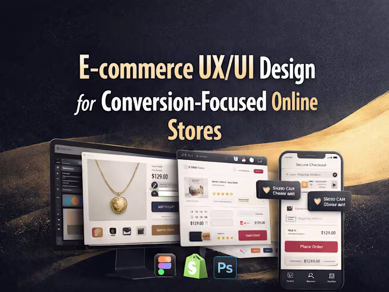 Cover image for E-commerce UX/UI Design for Conversion-Focused Online Stores