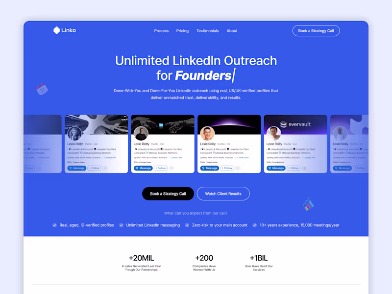 Cover image for Linko - LinkedIn Outreach &