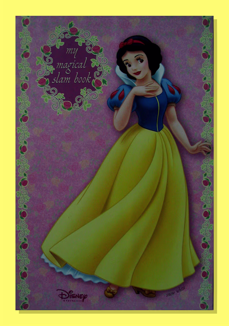 Cover image for Slam Book For Girls : Disney Princesses