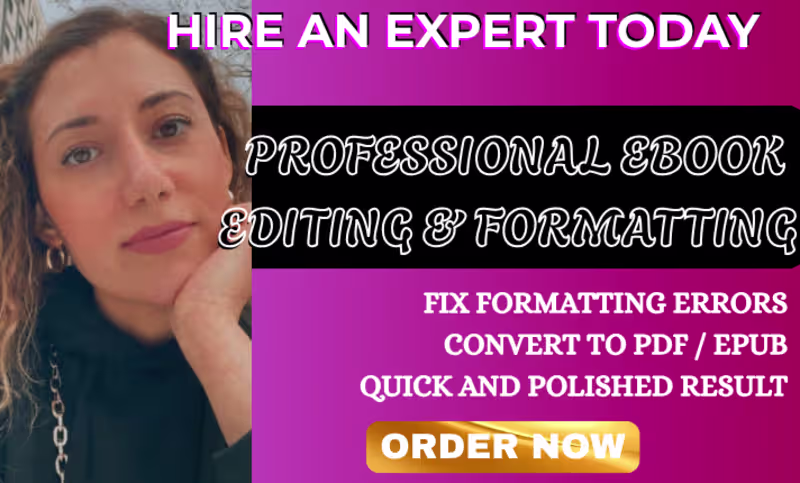 Cover image for Professional eBook Formatting for KDP, EPUB & Print-Ready PDF