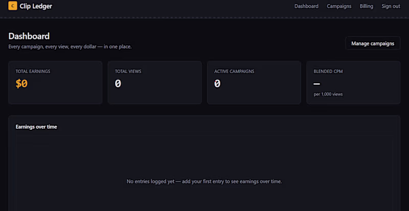Cover image for Clip Ledger — Full-Stack SaaS