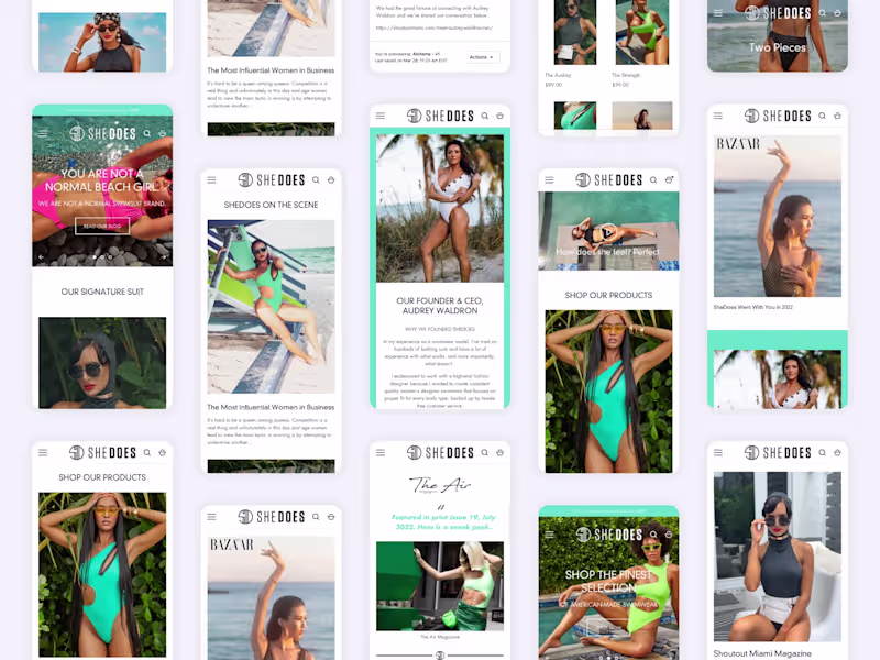 Cover image for UX Design and Shopify Development for SheDoes