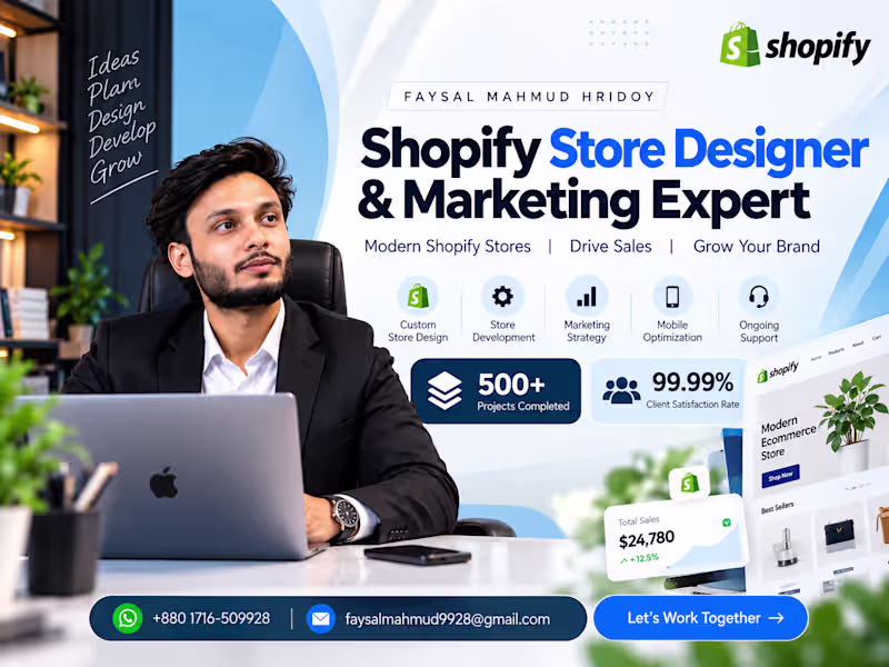 Cover image for Shopify Store Design and Development