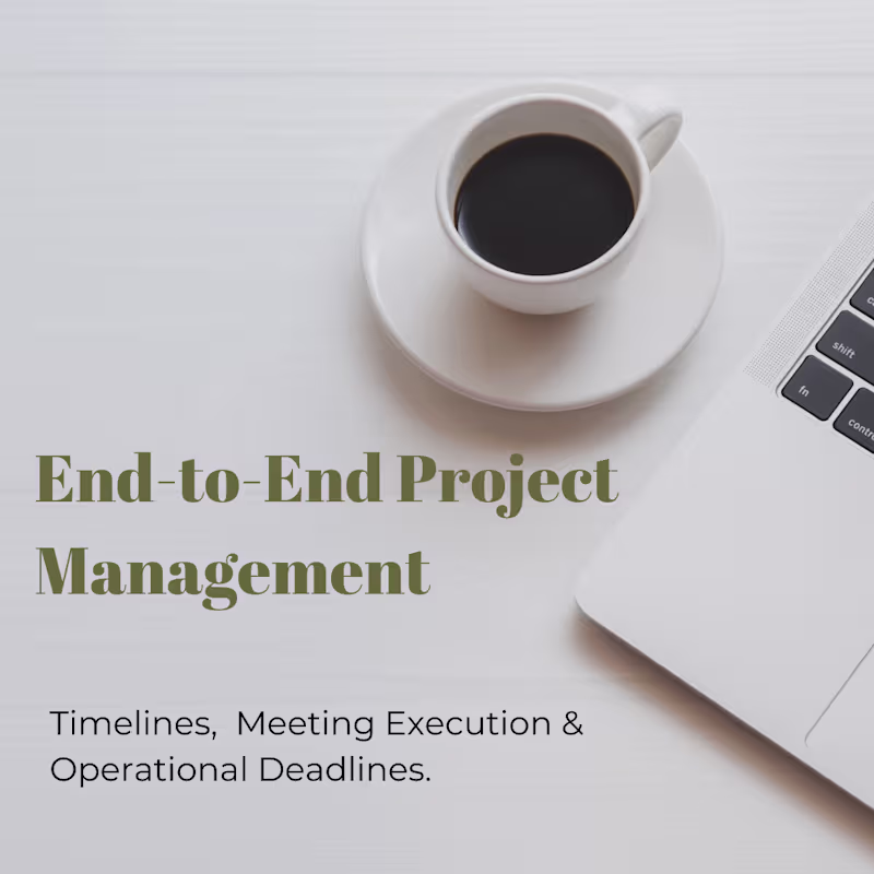 Cover image for Project Management & Meeting Execution