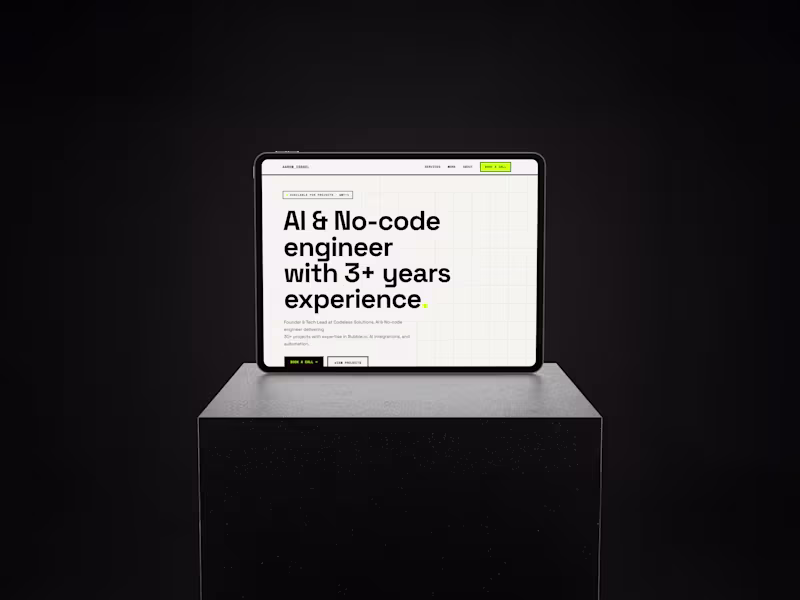 Cover image for Aaron Israel's Portfolio Website