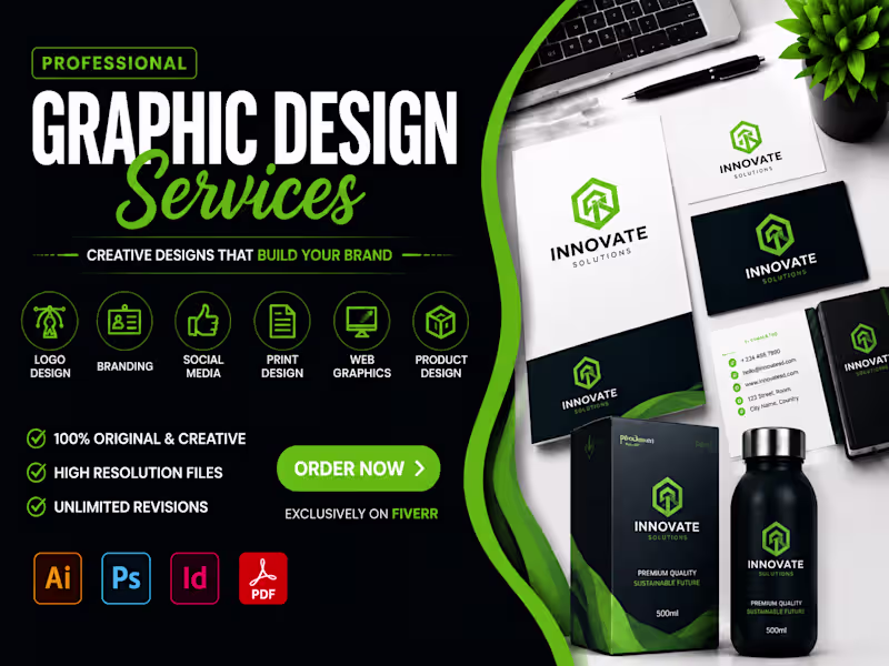 Cover image for All Graphic & Design Services | Logo, Thumbnail & More
