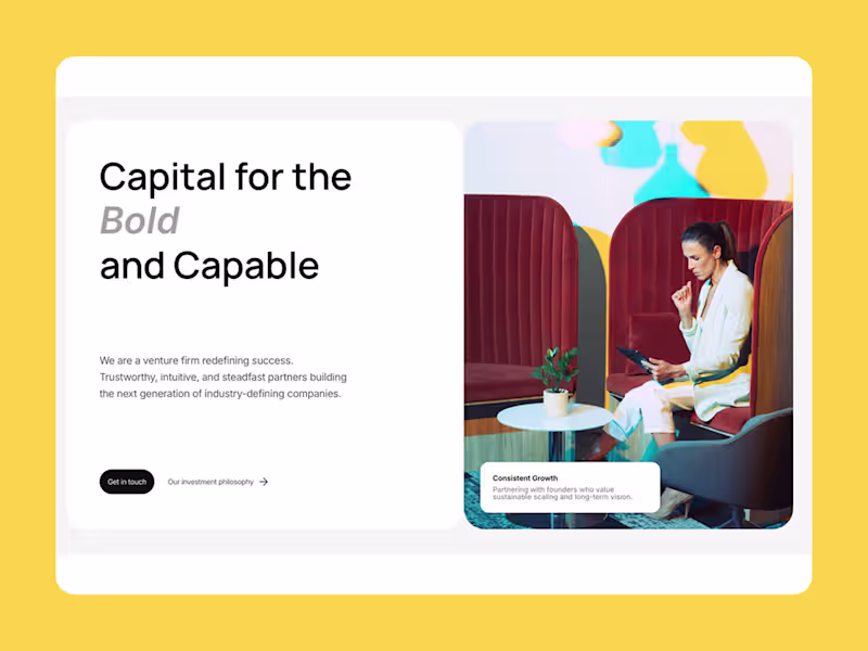 Cover image for Aura Capital — Venture Capital Landing Page