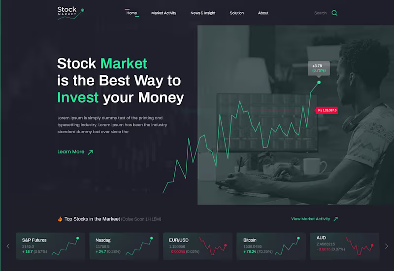 Cover image for Stock Market Analytics Platform
My role. Frontend