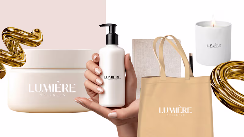 Cover image for Lumière Wellness — Minimal Wellness Brand Identity