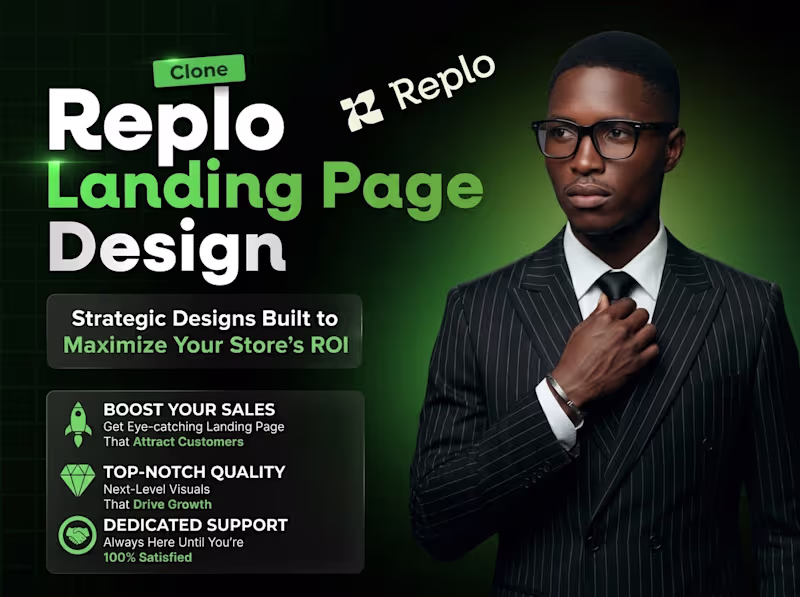Cover image for Shopify Replo Landing Page Design & Developer | CRO Optimization